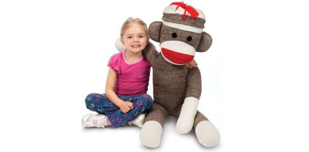 Giant sock monkey