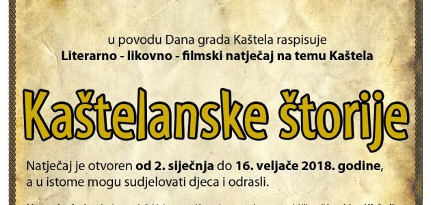 Literarno-likovno-filmski natječaj “Kaštelanske štorije 2018.”