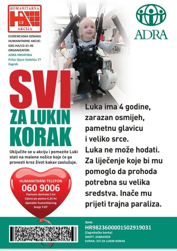 Svi za Lukin korak humanitarna akcija