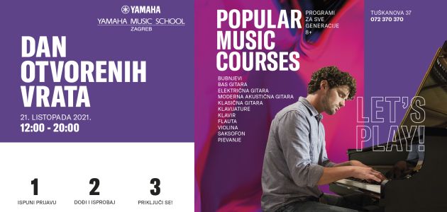 Isprobajte poznate glazbene programe Yamaha Music School Zagreb