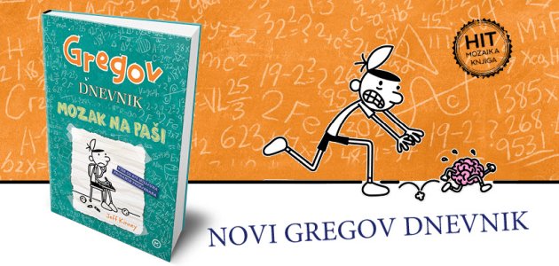 Objavljen je osamnaesti roman Gregov dnevnik: Mozak na paši