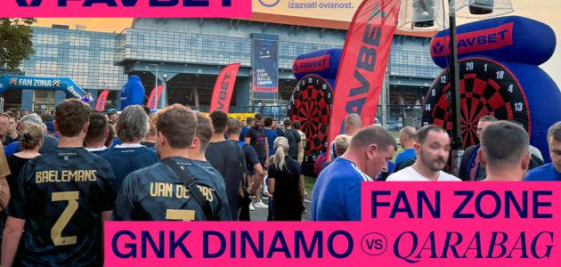 FAVBET fan zona na utakmici kvalifikacija za Ligu prvaka između Dinama i Qarabaga