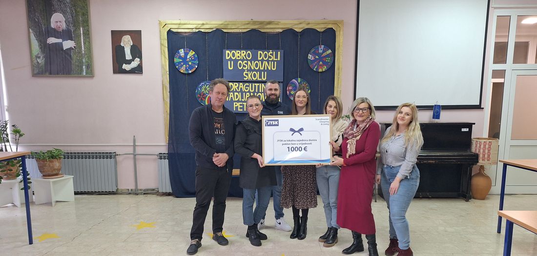 Donacija školi i darovi za građane: JYSK otvara prvu trgovinu u Petrinji
