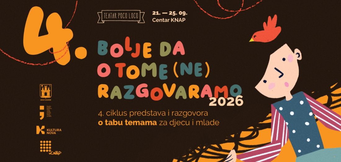 4. kazališni festival Bolje da o tome (ne) razgovaramo u Centru KNAP